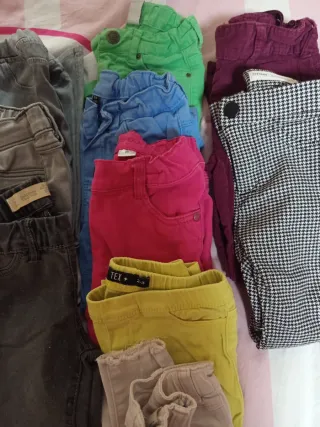 Lote 12 Pantalones Vaqueros Niña de 24 a 36 meses