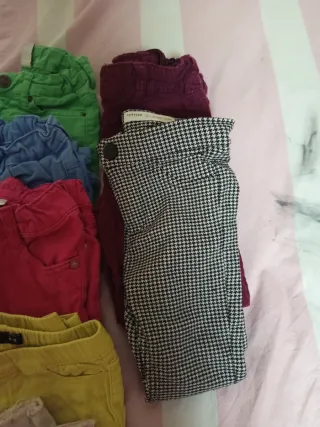 Lote 12 Pantalones Vaqueros Niña de 24 a 36 meses