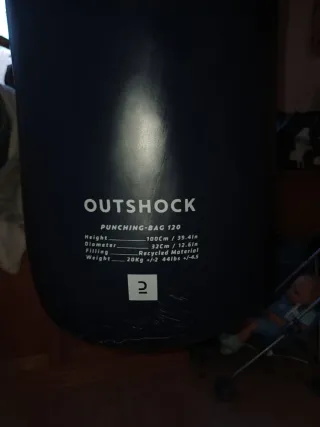 Saco de boxeo para pared, sin usar