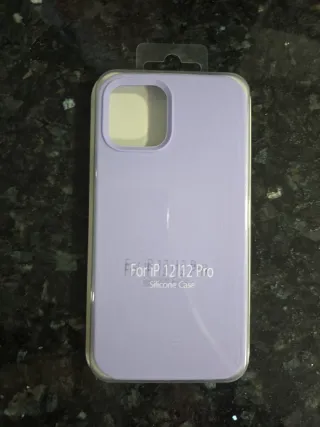 Funda Silicona iPhone 12 / 12 Pro Lila