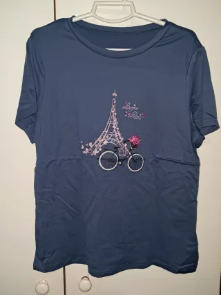Camiseta Talla XL con Estampado Torre Eiffel