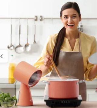 Campana extractora portátil sin usar