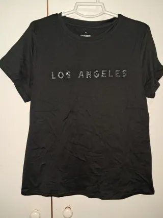 Camiseta negra Los Angeles XL