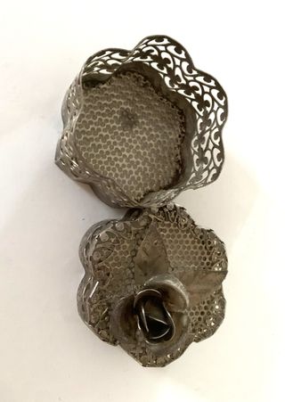 Cajita vintage con rosa