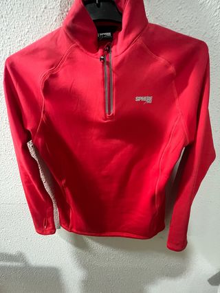 Jersey Sphere Pro Rojo Media Cremallera