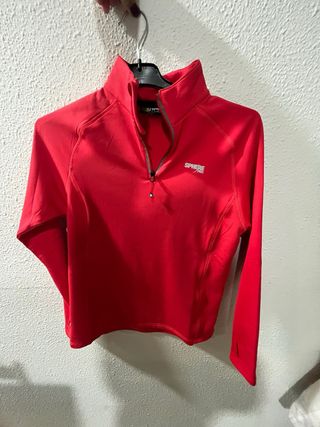 Jersey Sphere Pro Rojo Media Cremallera