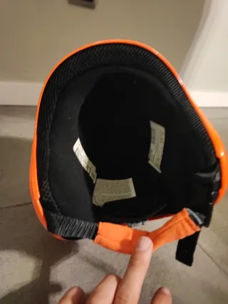 Casco de esquí junior naranja 48-52cm muy nuevo