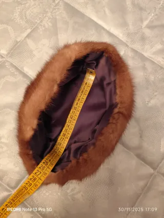 Gorro de pelo marrón