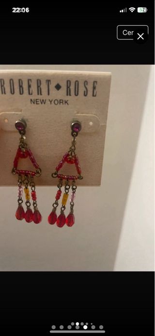 Pendientes bisutería colgantes