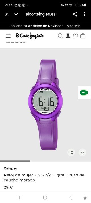 Reloj Calypso Digital Crush