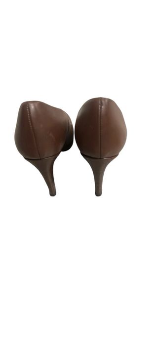 Zapatos de tacón Massimo Dutti piel marrón