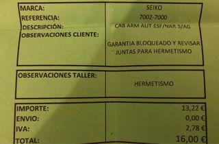 Reloj Seiko 7002 Automático Naranja