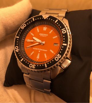 Reloj Seiko 7002 Automático Naranja