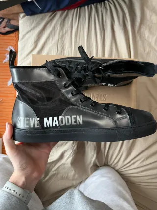 Zapatillas Steve Madden Negras Malla