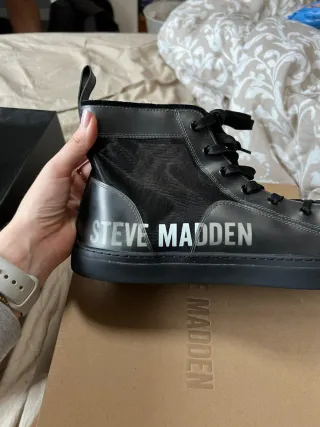 Zapatillas Steve Madden Negras Malla