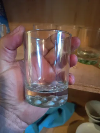 Set 6 bicchieri shot fondo verde