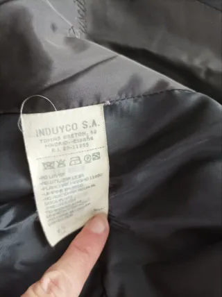 Traje Tweed con Lana Chaqueta y Falda Talla 52