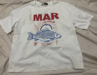 Camiseta MAR DI PUGLIA pez lentejuelas