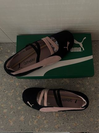 Puma Speedcat Bailarinas Negro/Rosa