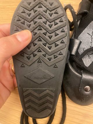 Abarca negras T. 20 y 21