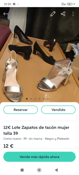 Alberto Zapatos de tacón negros y plateados