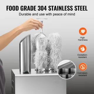 Lucidatrice Bicchieri da Vino 5 Spazzole Elettrica