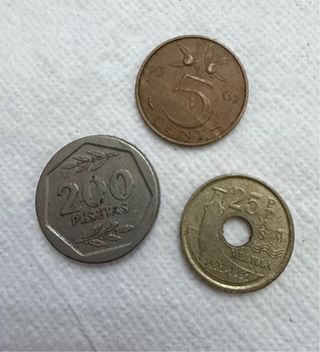 Lote 3 monedas antiguas