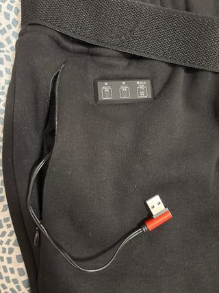 Pantalón térmico-calefactado negro