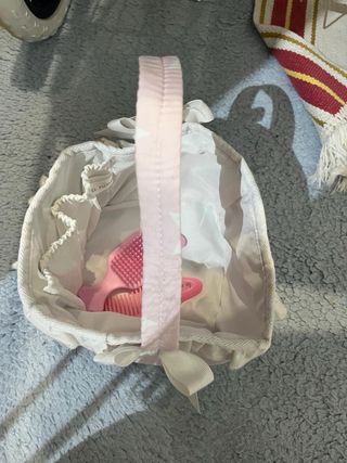 Carrito de juguete La Nina estrellas rosa