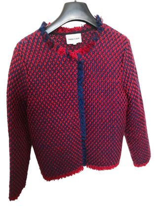 Chaqueta Bimba y Lola punto rojo y azul