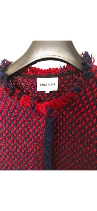 Chaqueta Bimba y Lola punto rojo y azul