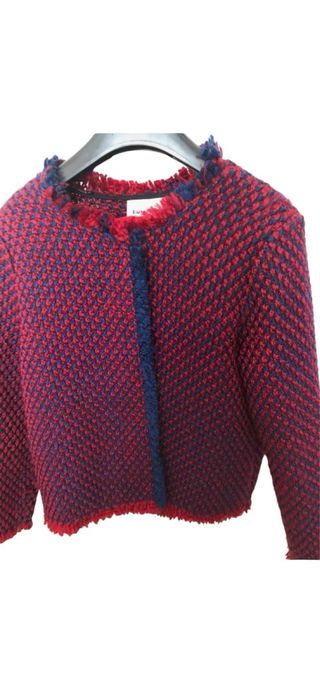 Chaqueta Bimba y Lola punto rojo y azul