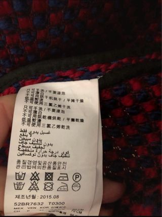 Chaqueta Bimba y Lola punto rojo y azul