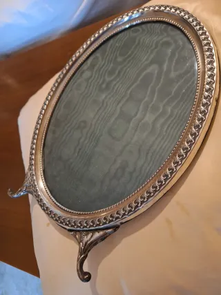 Grande cornice d'argento artigianale anni '50