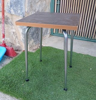 Taburete madera y metal