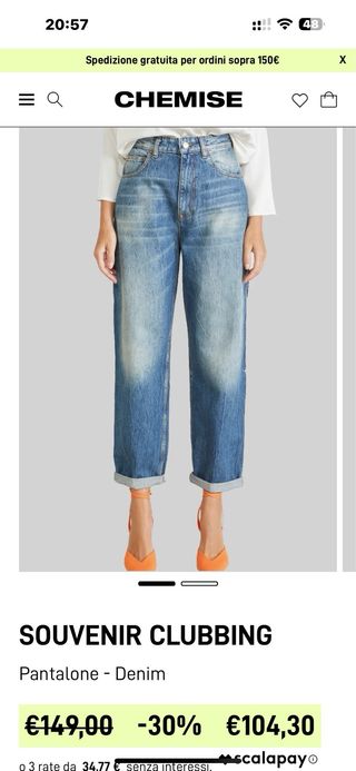 Vaqueros Souvenir Mujer Azul