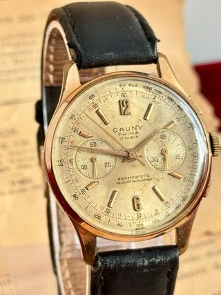 Reloj Cronógrafo Cauny Prima Oro Chapado