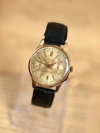 Reloj Cronógrafo Cauny Prima Oro Chapado