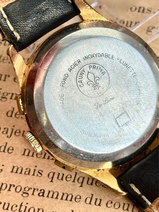 Reloj Cronógrafo Cauny Prima Oro Chapado