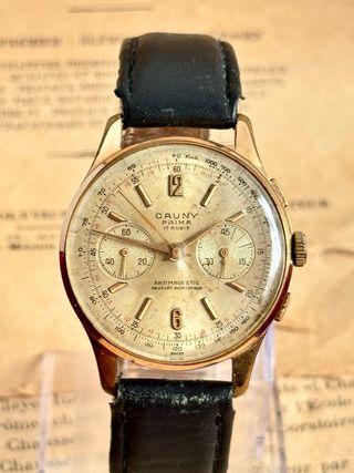 Reloj Cronógrafo Cauny Prima Oro Chapado