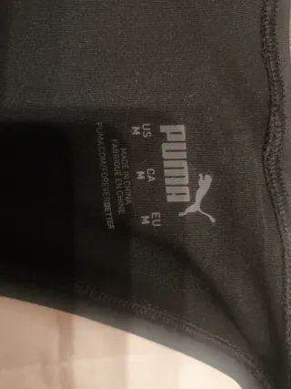 Camiseta deportiva Puma mujer negra