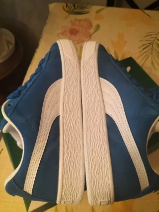 Zapatillas Puma Suede Azul y Blanco