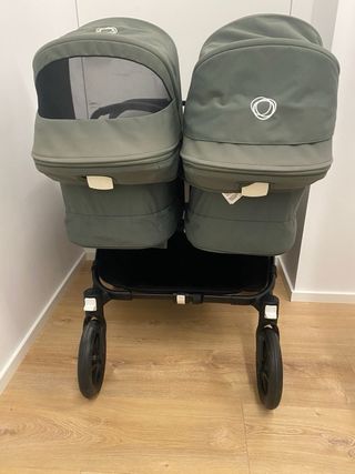 Bugaboo Donkey 5 Gemelar Verde Militar