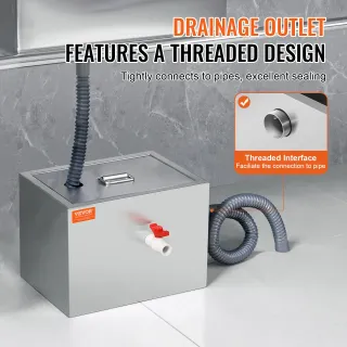 Separatore Grasso Commerciale da 8 libbre Acciaio