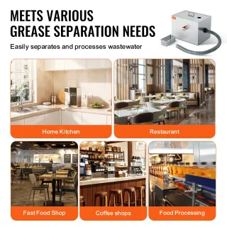 Separatore Grasso Commerciale da 8 libbre Acciaio