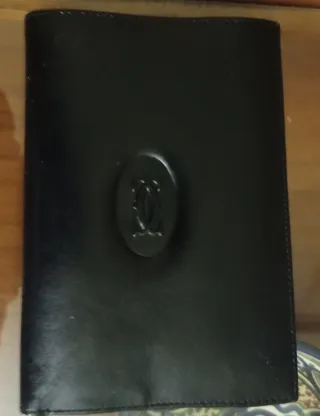 Elegante billetero mujer piel alta calidad negro