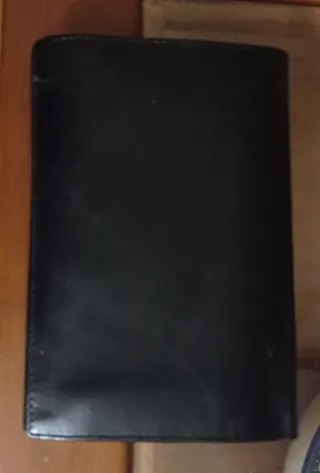 Elegante billetero mujer piel alta calidad negro