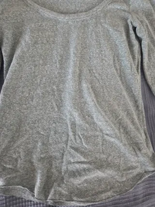 Camiseta Gap Manga Larga Gris