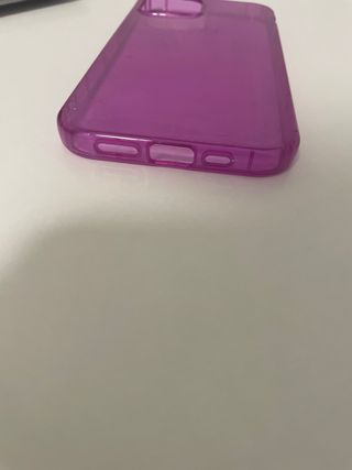 Funda iPhone Morada Transparente