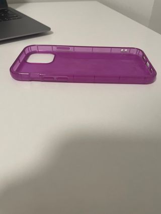 Funda iPhone Morada Transparente